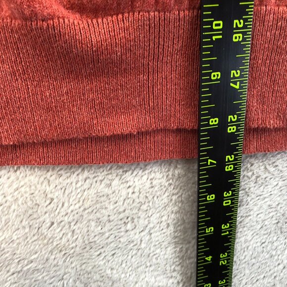 L.L.Bean Mens Sweater Size XL Pullover Classic V-Neck Cashmere Blend Red Casual - Picture 4 of 12